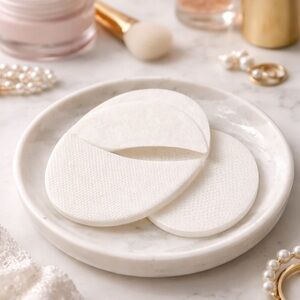 Disposable Cotton Makeup Pads - White